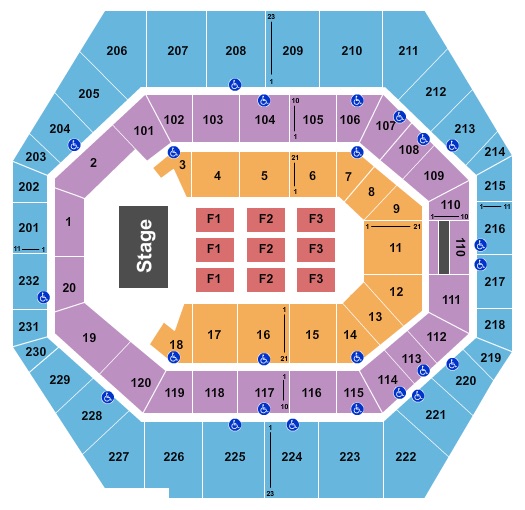 Gainbridge Fieldhouse seating chart